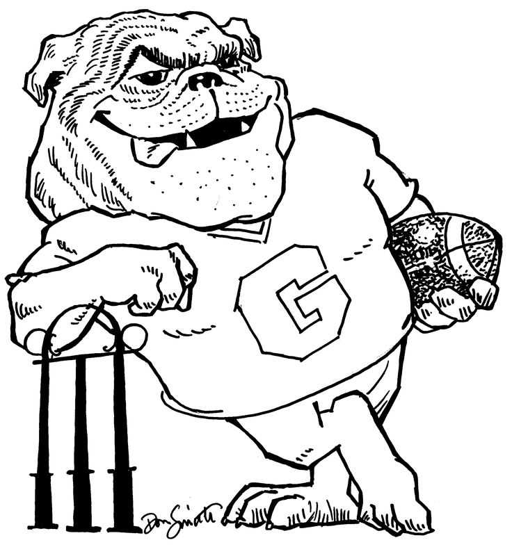 GA Bulldog Coloring Pages Bringing Your Love for Bulldogs to Life through Art